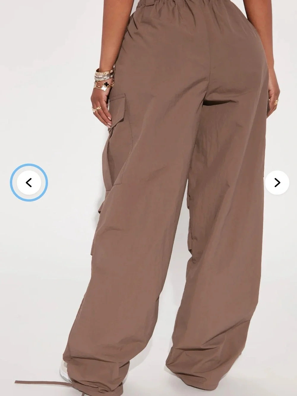 Fashion Nova Women's Cargo Joggers in Green - Picture 2 of 7